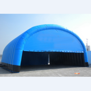 blue high quality inflatable build camping tent tunnel tent inflatable pvc tent H2008