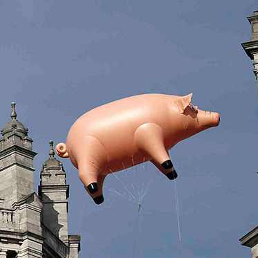 Inflatable Flying Pig Giant Pig Parade Helium Balloon for Advertising