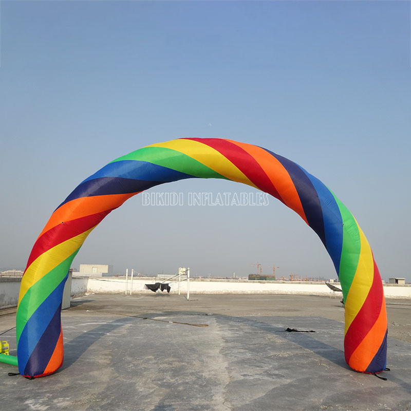 Hot Sale Inflatable Rainbow Arch, Rainbow Balloon Arch for Events