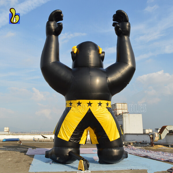 Giant Advertising Inflatable Gorilla Model with Glasses and Shorts