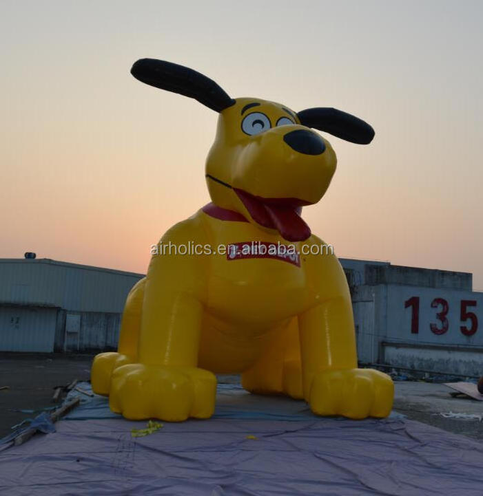 2018 Giant inflatable dog standing inflatable balloon dog cartoon with led light H3098