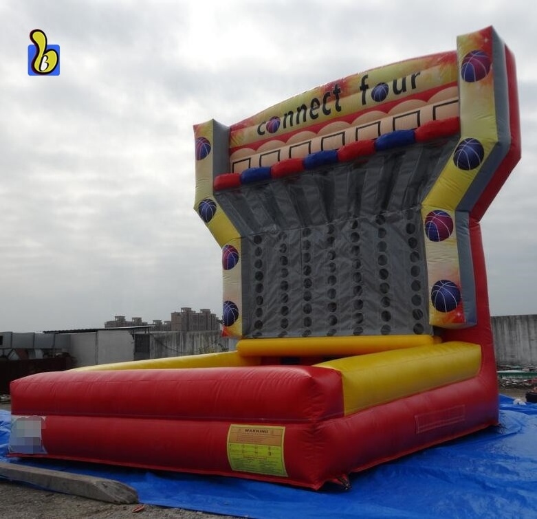 New Inflatable Basketball Toss Game, Connect Four Interactive Game