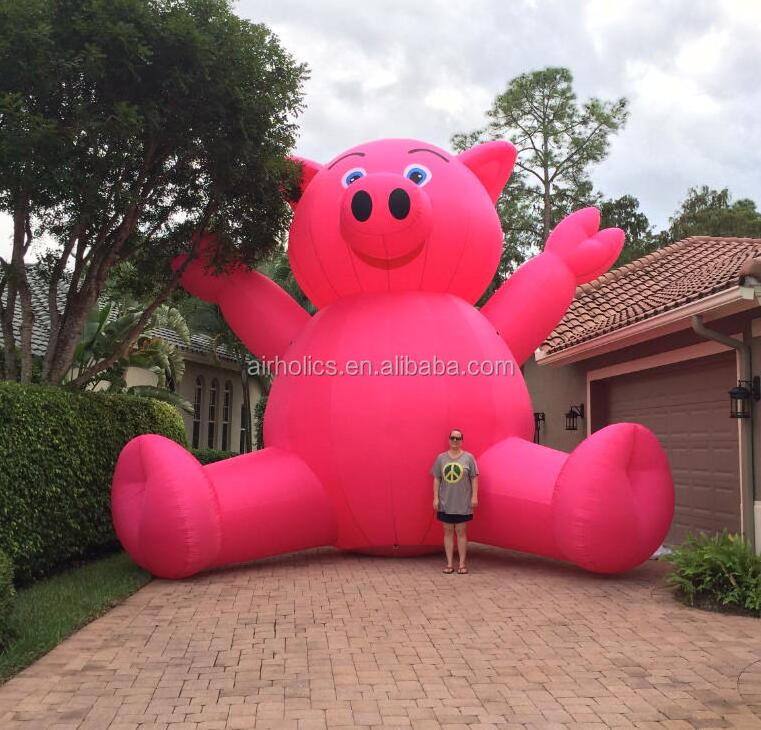 Factory Giant inflatable custom pig balloons inflatable pink pig for advertising H3100