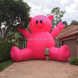 Factory Giant inflatable custom pig balloons inflatable pink pig for advertising H3100