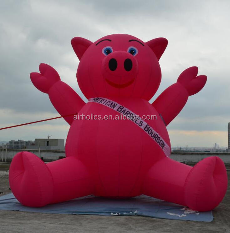 Factory Giant inflatable custom pig balloons inflatable pink pig for advertising H3100