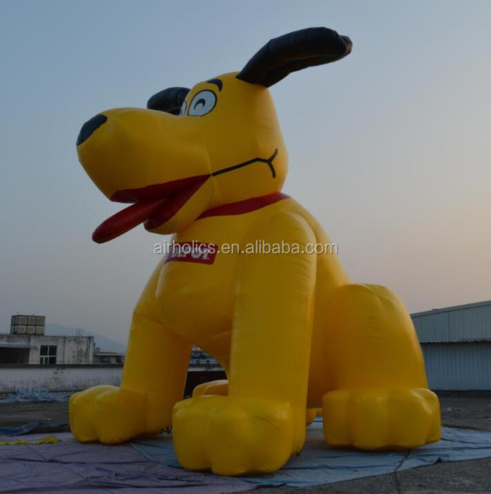 2018 Giant inflatable dog standing inflatable balloon dog cartoon with led light H3098