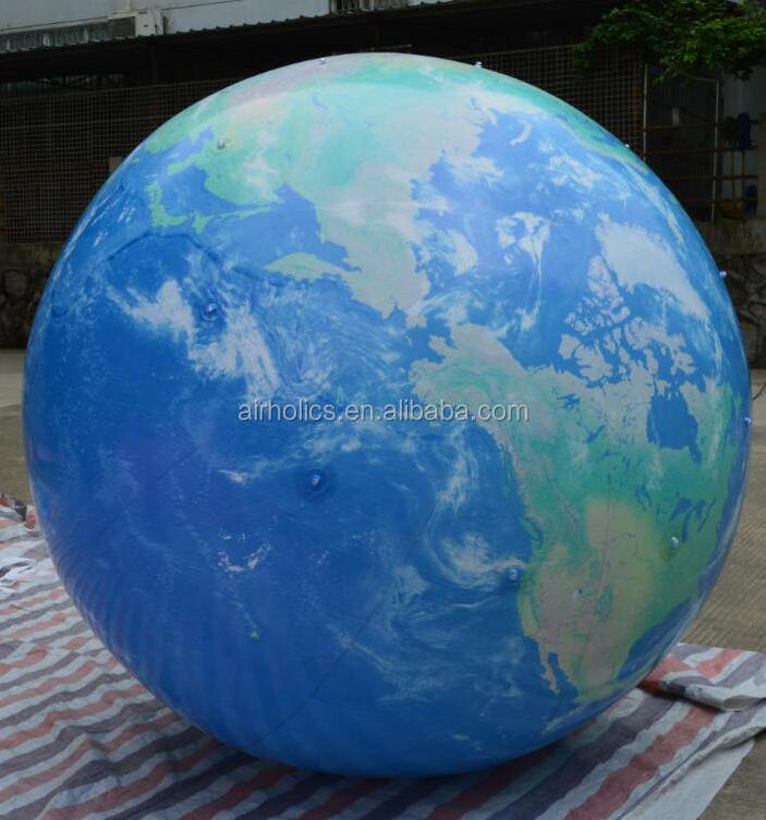 Best selling giant inflatable earth globe balloon, inflating helium planet ball for decorations H4197