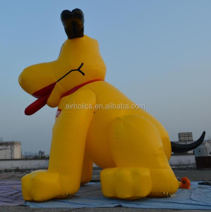 2018 Giant inflatable dog standing inflatable balloon dog cartoon with led light H3098