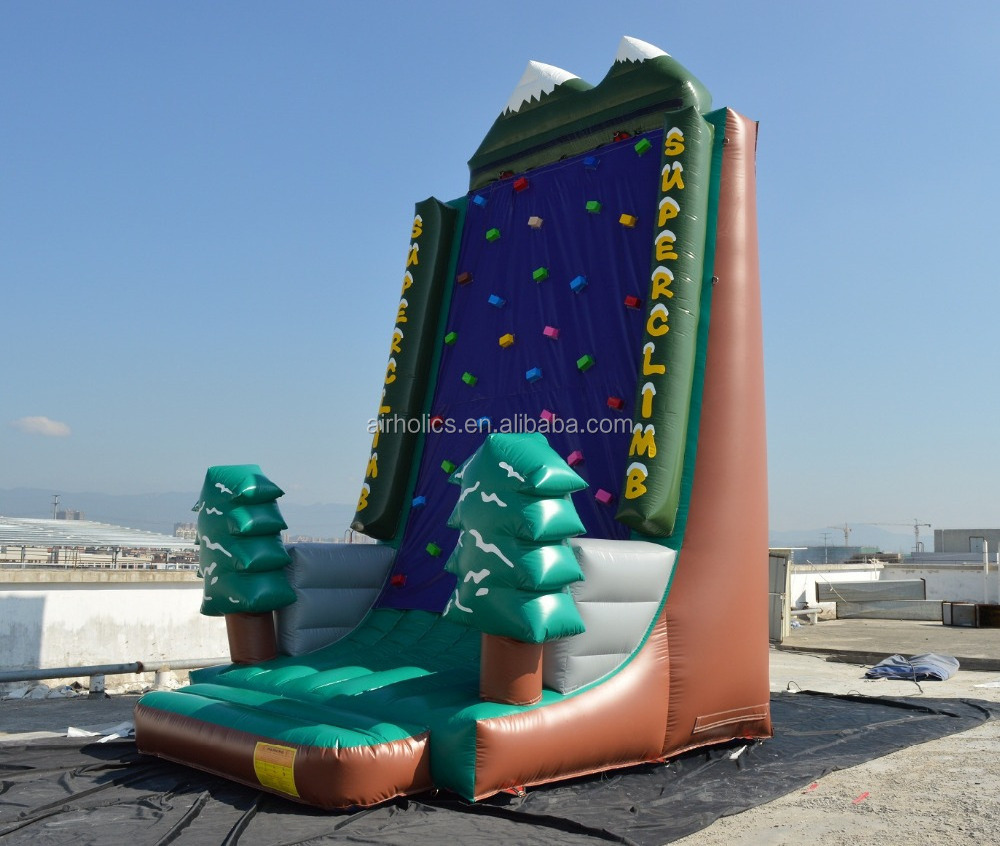 Outdoor inflatable climbing walls ,giant inflatable rock climbing wall,inflatable sport wall A6041