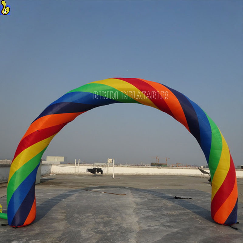 Hot Sale Inflatable Rainbow Arch, Rainbow Balloon Arch for Events