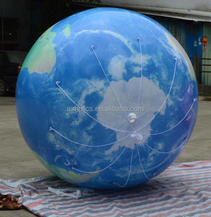 Best selling giant inflatable earth globe balloon, inflating helium planet ball for decorations H4197