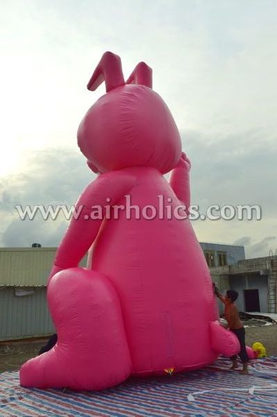 H3105 giant pvc cheap inflatable Bunny Rabbit advertising balloons for sale, inflatable rabbit animal for advertising