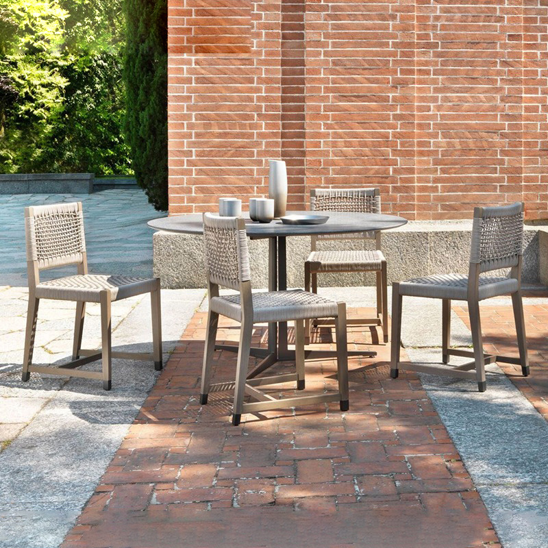 cafe outdoor furniture teak table and chairs outdoor garden dining set chairs for events  Suitable for Garden Villa Outdoor