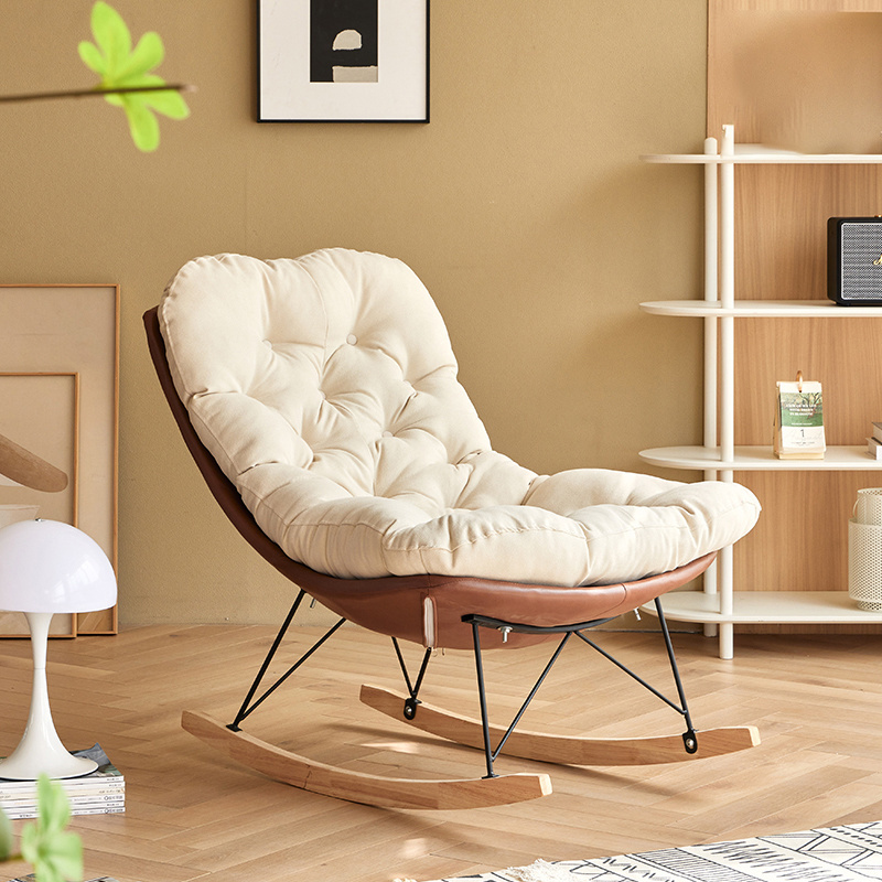 Comfort Living Room Chair Rocking Chair Modern Extra Wide Rocking Chair