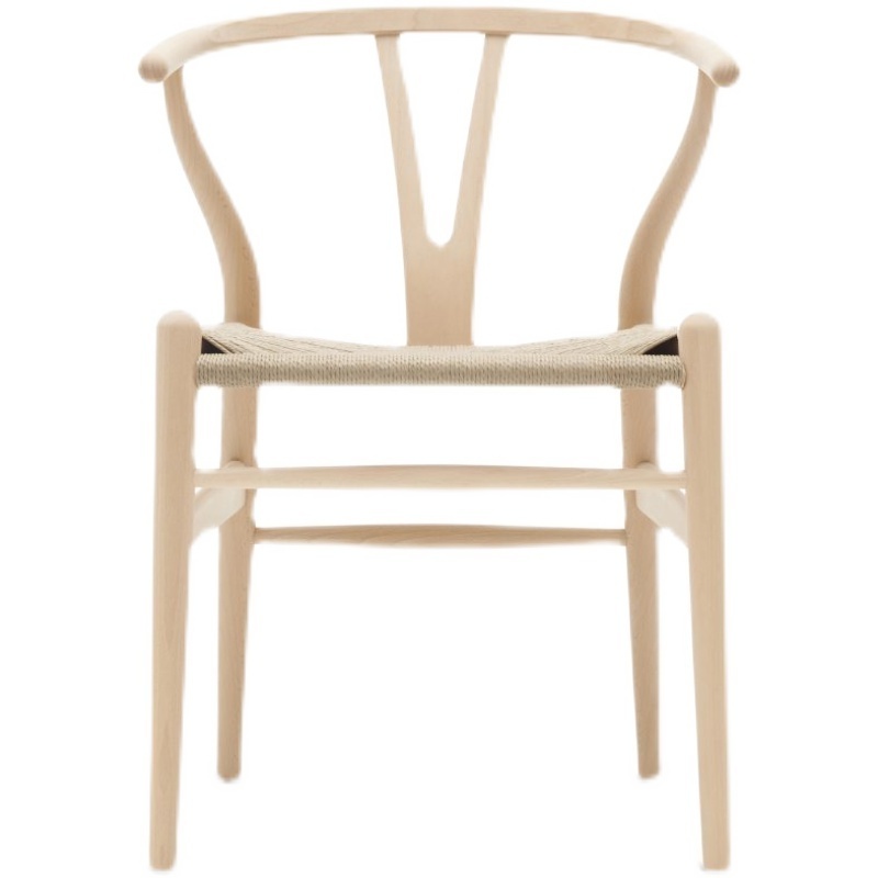 North European style rattan y dinning Solid Wood Modern Dining Chairs Wishbone Hans Wegner chair