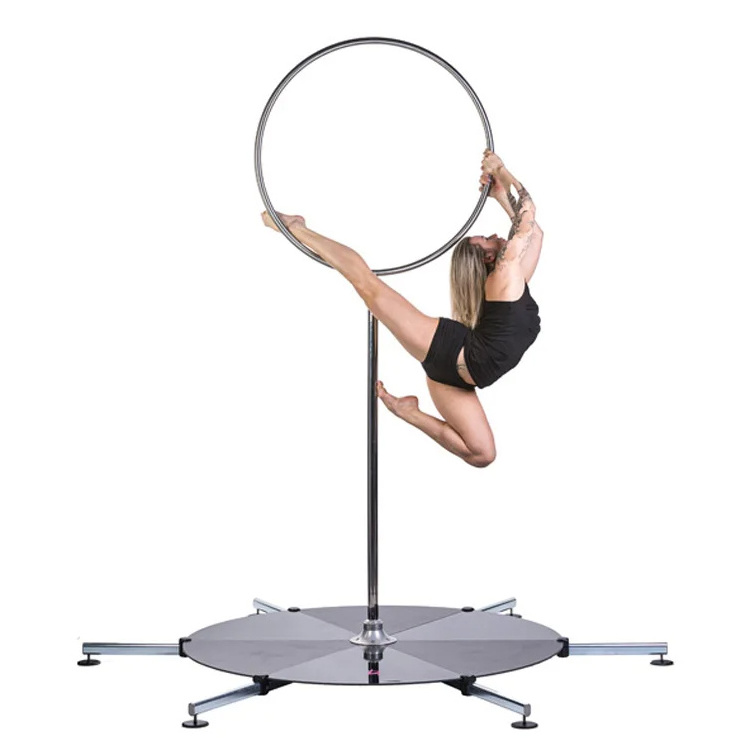 Bilink  High Quality Removable Heavy Steel Aerial Dance Pole Stage with Lyra Hoop