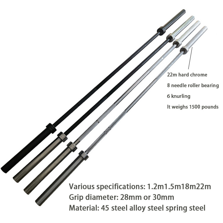 Bilink 1.2m chrome coated long bar barbell weight lifting curl weightlifting bar