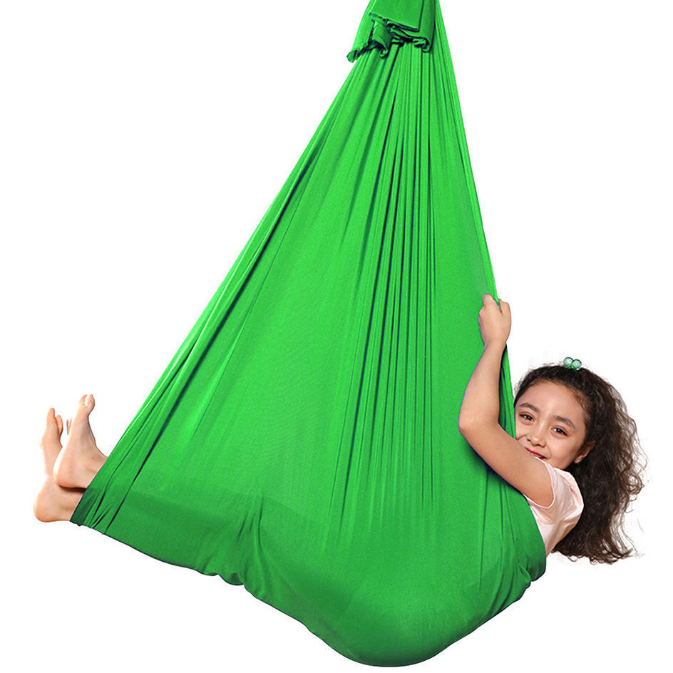 Bilink Indoor&Outdoor aerial silks training yoga swing Hammock  for Kids