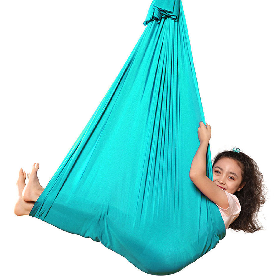 Bilink Indoor&Outdoor aerial silks training yoga swing Hammock  for Kids