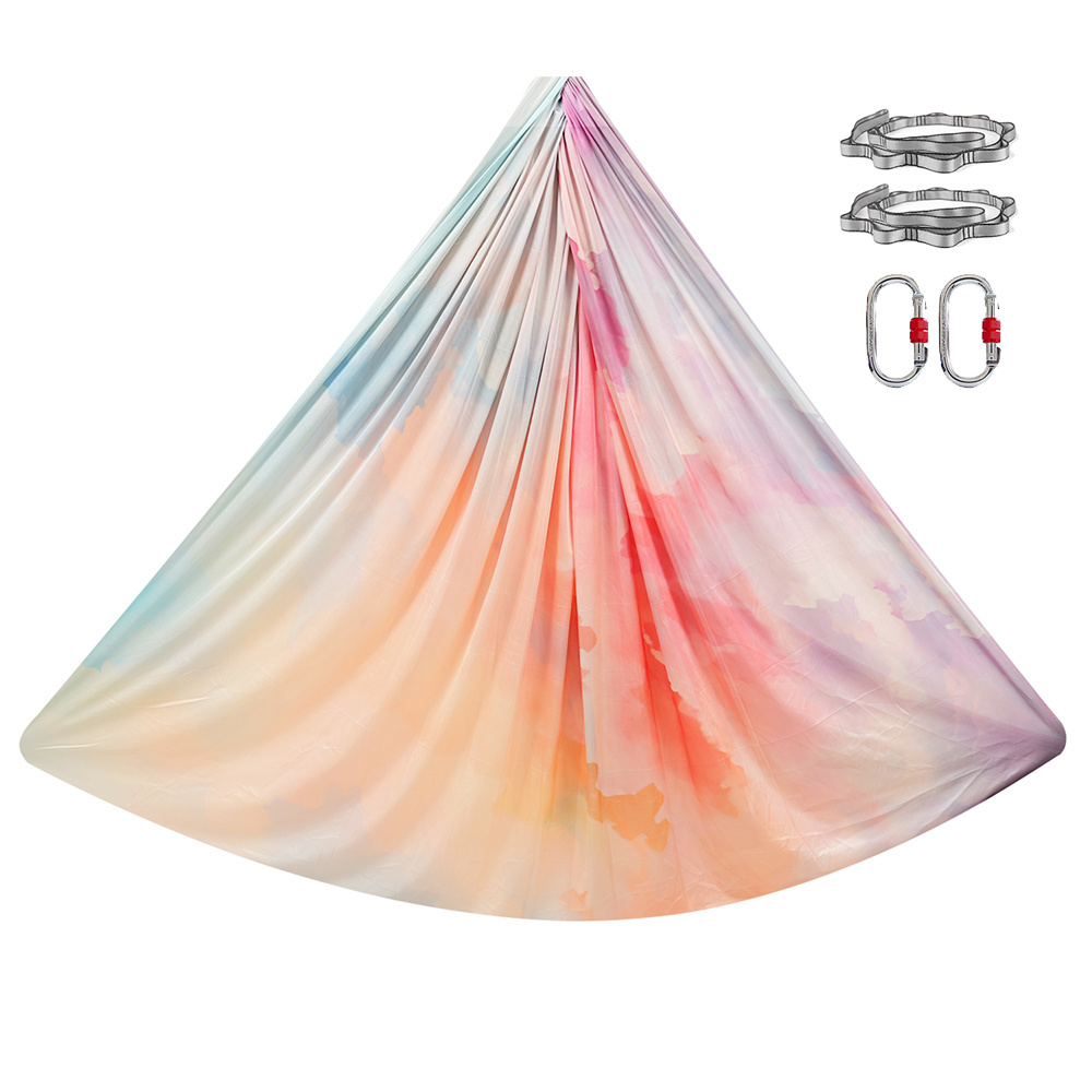 Bilink big sale in stock Nylon  many colors aerial silks yoga hammock set for sale