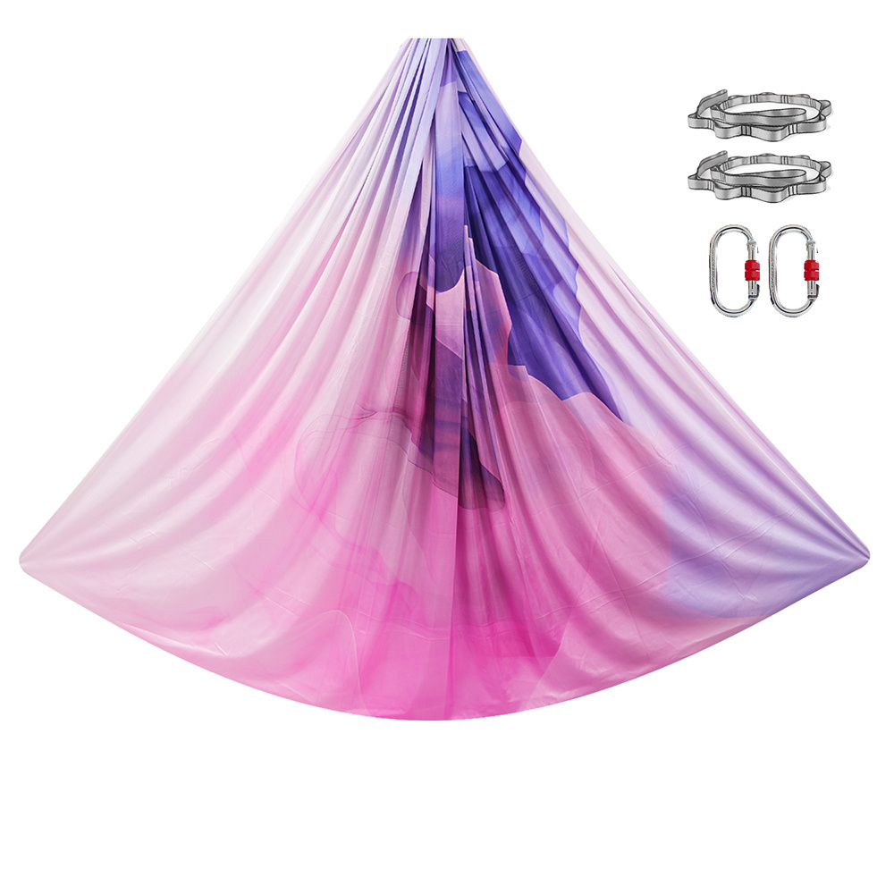 Bilink big sale in stock Nylon  many colors aerial silks yoga hammock set for sale