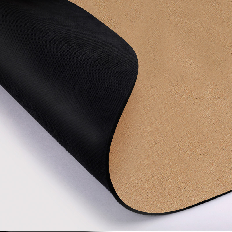 Bilink Premium meditation 130cm 1.5mm organic non toxic natural rubber custom large round circle cork yoga mat