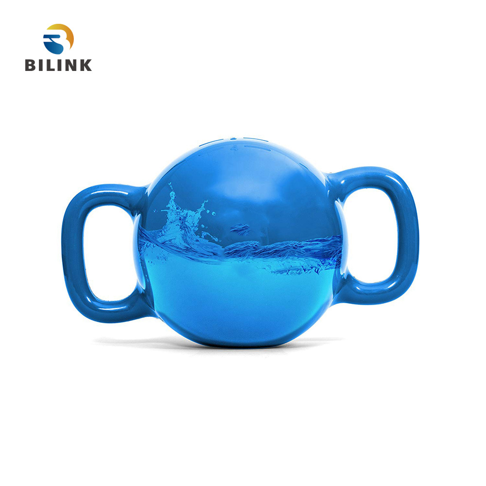 Bilink New Style wholesale Fitness  Body Building adjustable custom logo Water 1kg kettlebell with base