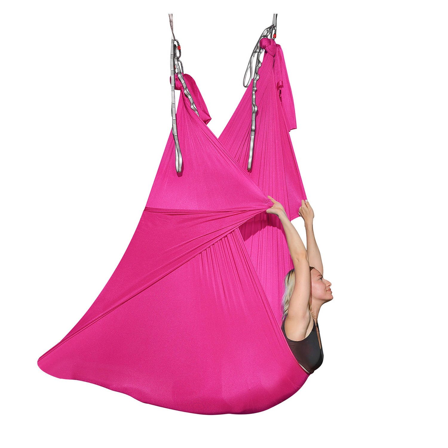 Bilink Fitness yoga Custom Color Polyester aerial yoga hammock aerial silks Yoga Swing