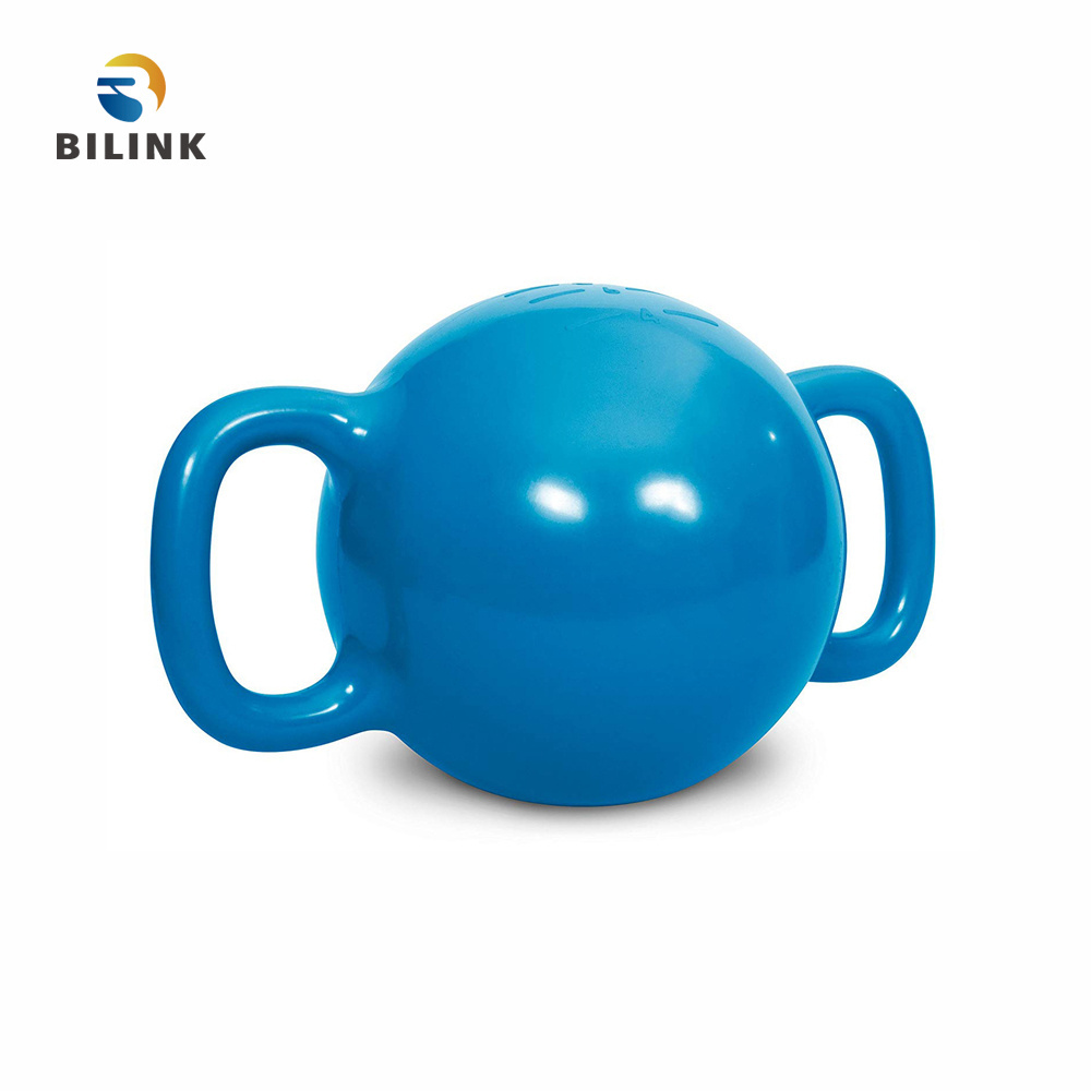 Bilink New Style wholesale Fitness  Body Building adjustable custom logo Water 1kg kettlebell with base