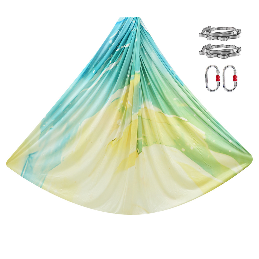 Bilink big sale in stock Nylon  many colors aerial silks yoga hammock set for sale