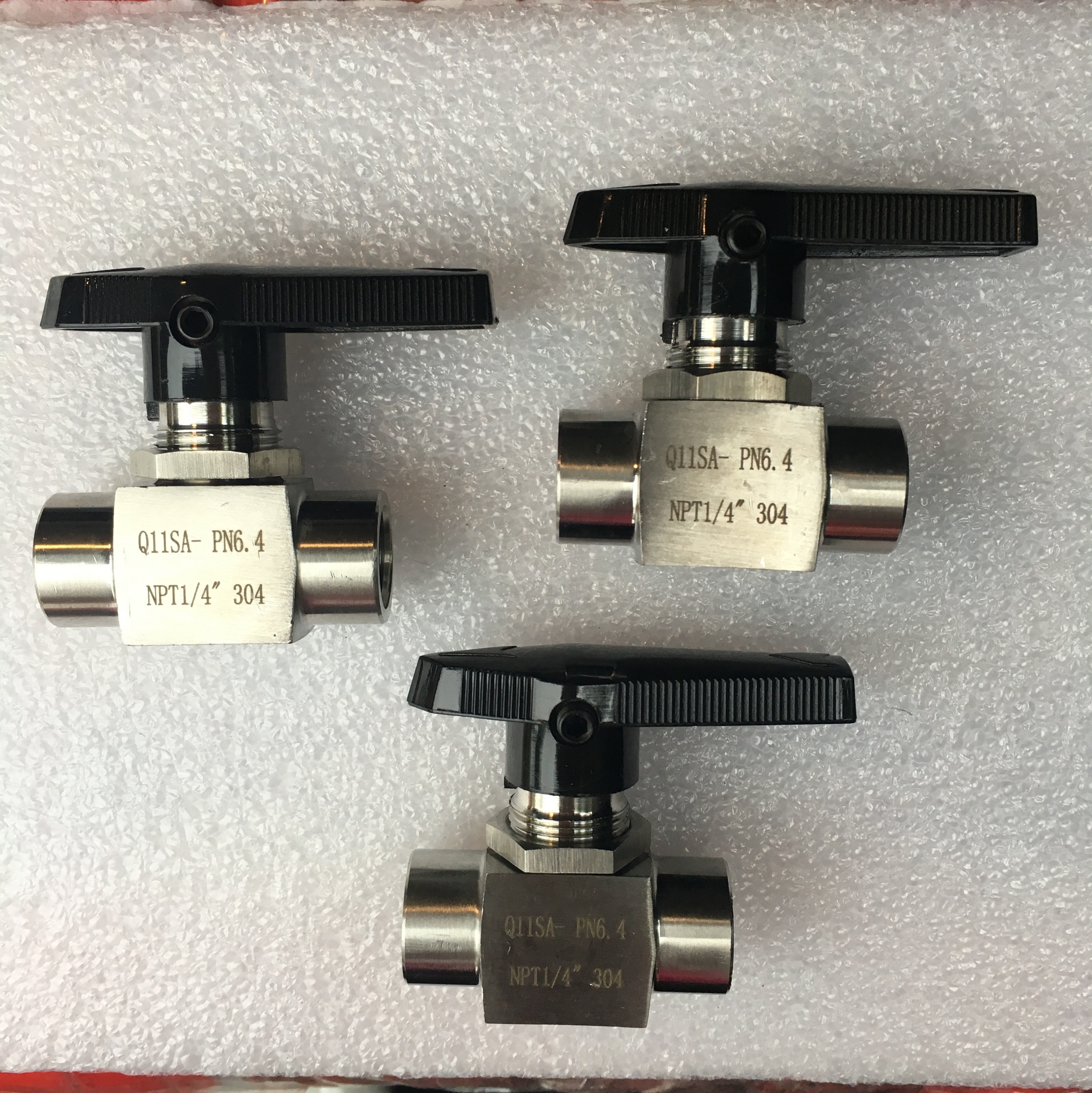 Stainless Steel 3000PSI Swagelok Pressure ball valve 1/4