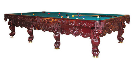 Luxury Hand Carved Russian Pyramid Billiards Table