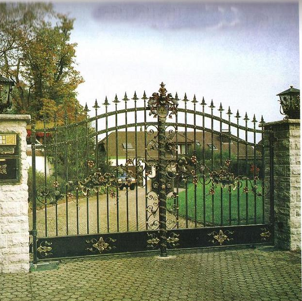 simple design iron garden gate