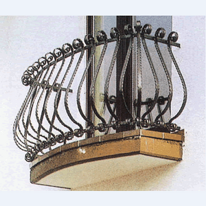 2016 new ornamental iron balcony fence grill design