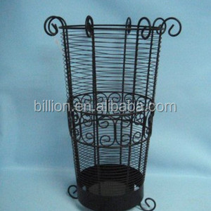 2019 new design wrought iron umbrella rack