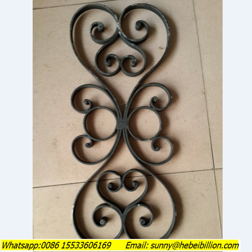 2015 fence wrought iron art stamping flowers and leaves