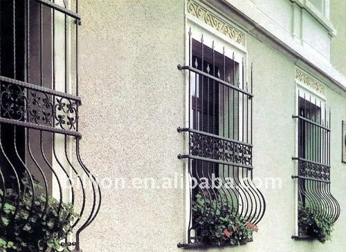 manufacture iron window design decoration window grills