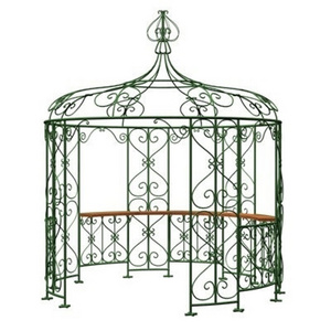 China manufacturer galvanized decoration wrought iron gazebo for outdoor