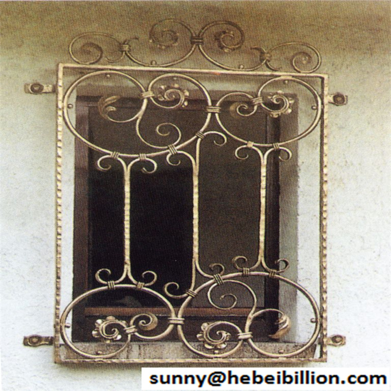 manufacture producer iron window fence,window railings guarding windows