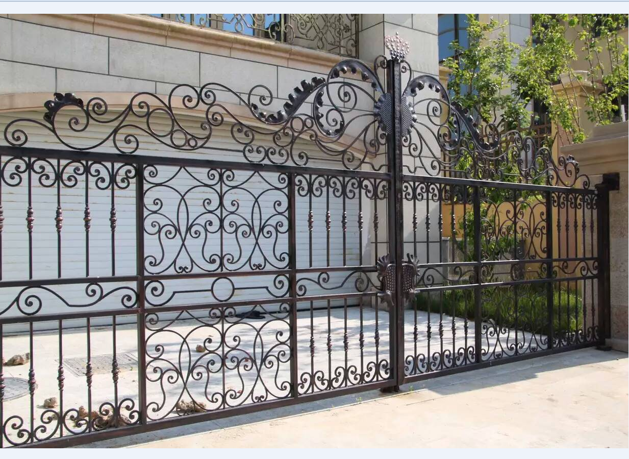 simple design iron garden gate