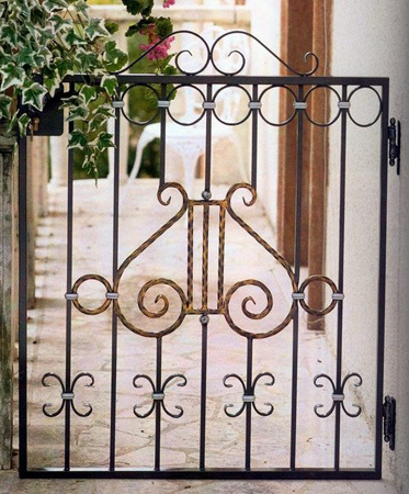 custom ornamental hand forged small garden walk cheap wrought iron door gate design