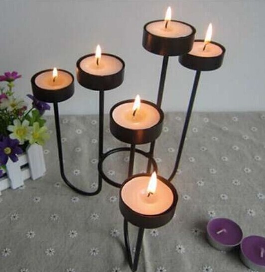 2015 May wrought iron standing candle holder