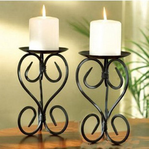 2015 May wrought iron standing candle holder