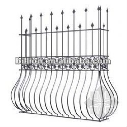 2012new design china manufacture producer wrought iron window grate,window railings guarding windows