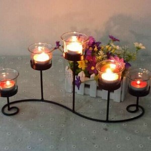 2015 May wrought iron standing candle holder