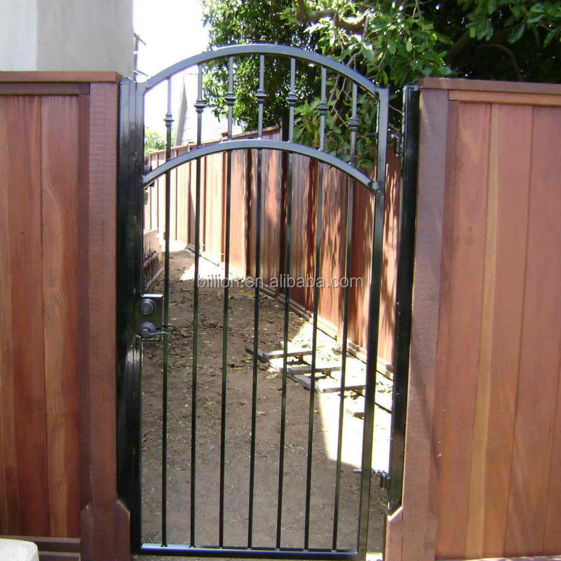 custom ornamental hand forged small garden walk cheap wrought iron door gate design