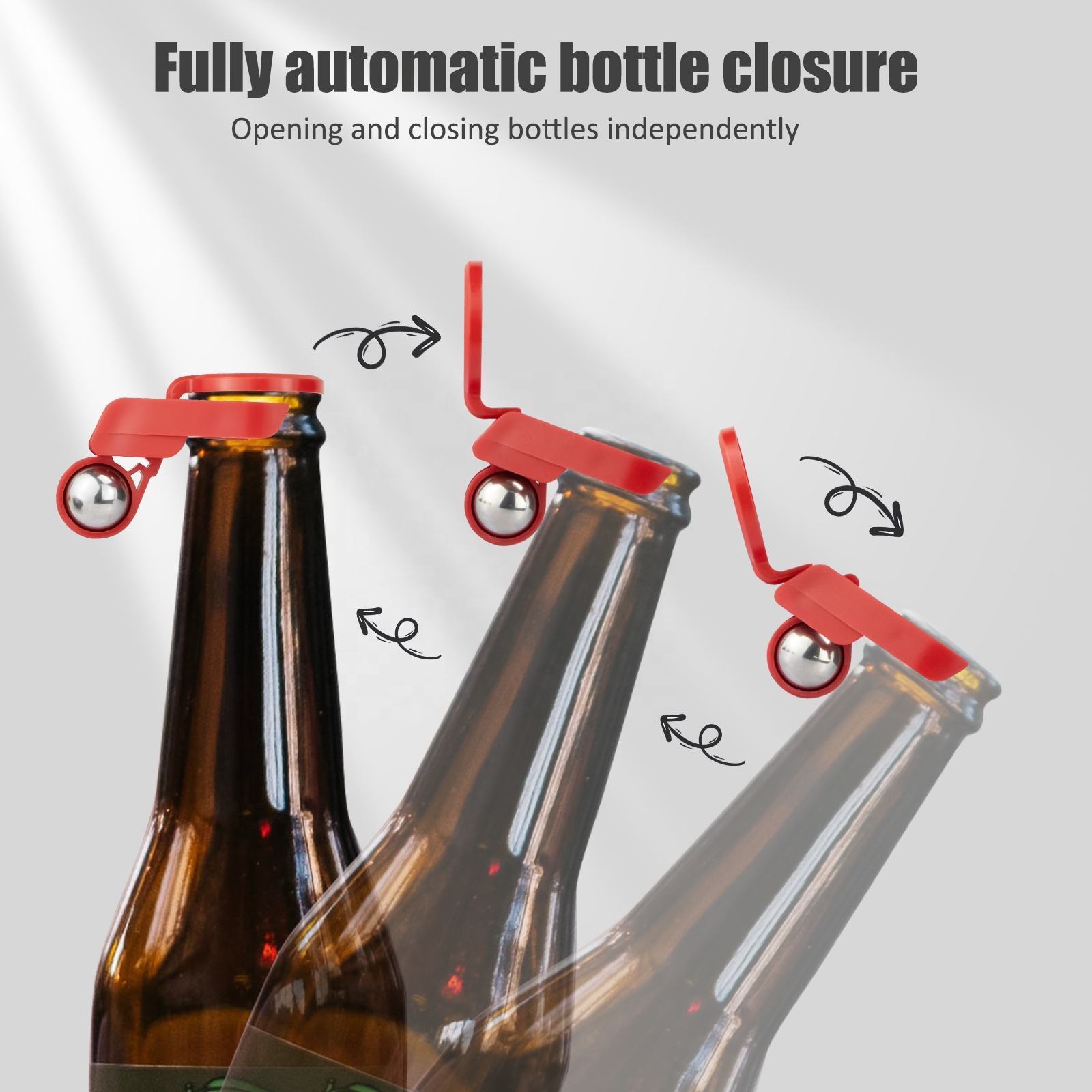 Automatic Bottle  for Beer Gun Party Novelty Mini Reusable Plastic Bottle Stopper Party Toys Automatic Bottle Opener