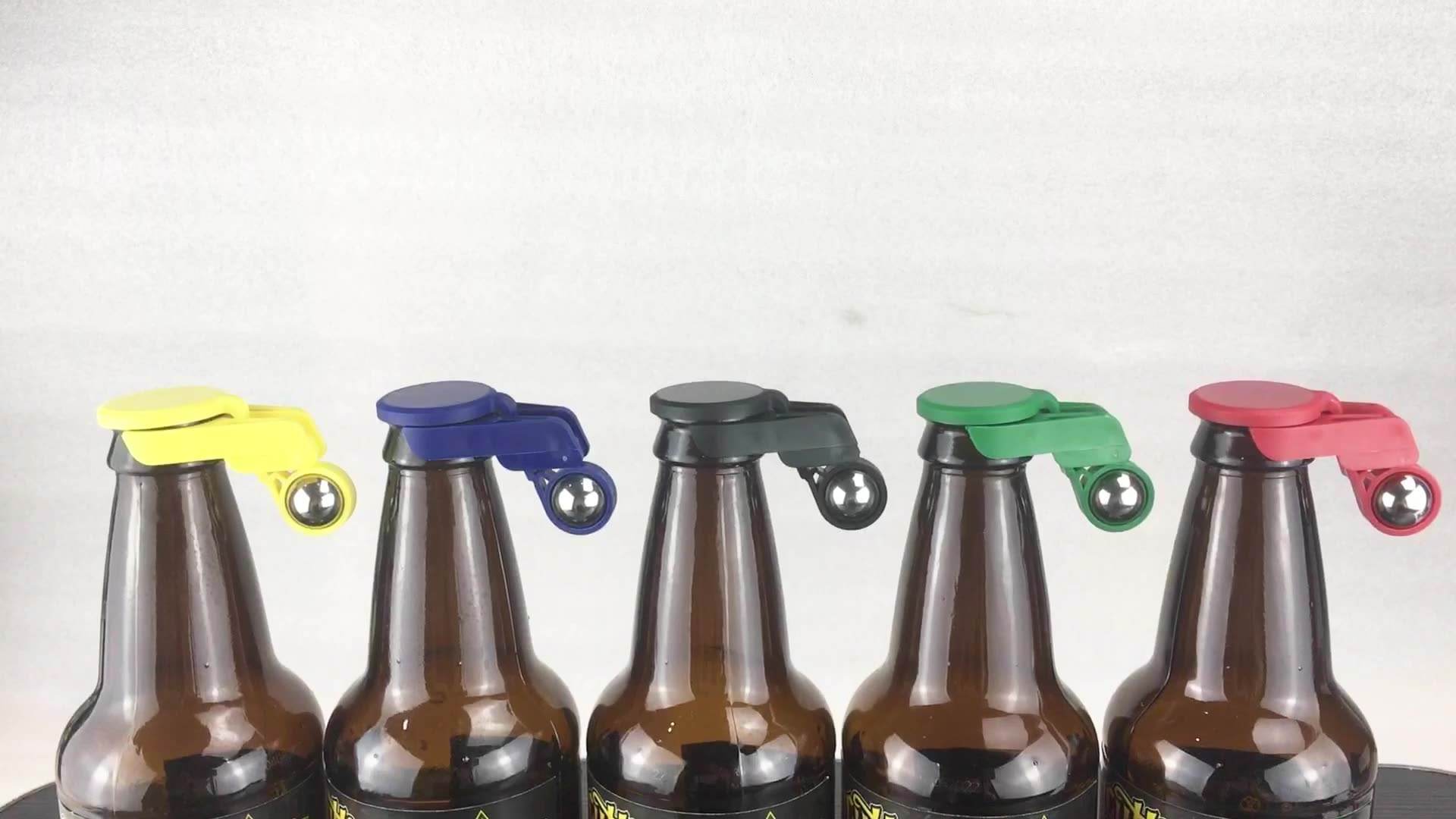 Automatic Bottle  for Beer Gun Party Novelty Mini Reusable Plastic Bottle Stopper Party Toys Automatic Bottle Opener