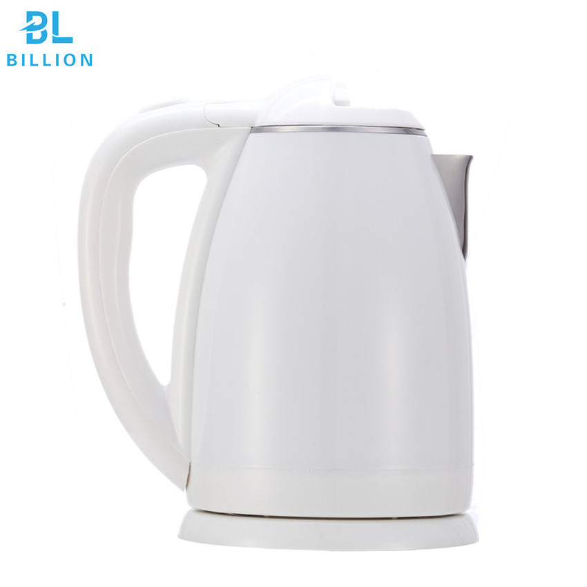 (Canton Fair 5.2D01) Top Sales Plastic White Color Stainless Steel Electric Tea Kettle