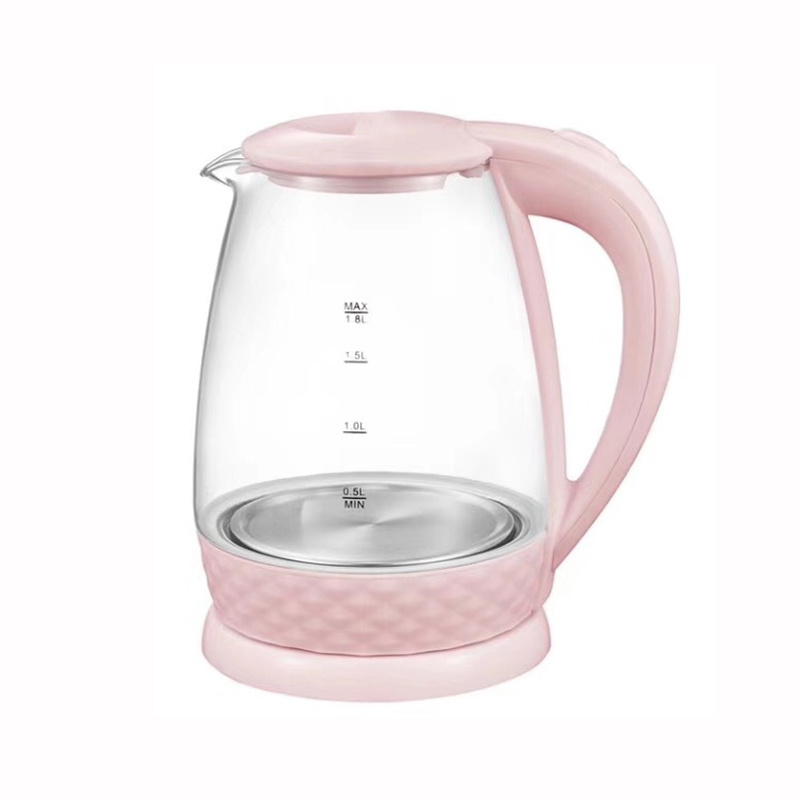 New Design electric krttle LED Lights Glass Body Electric Tea Kettle Glass for Home Appliance